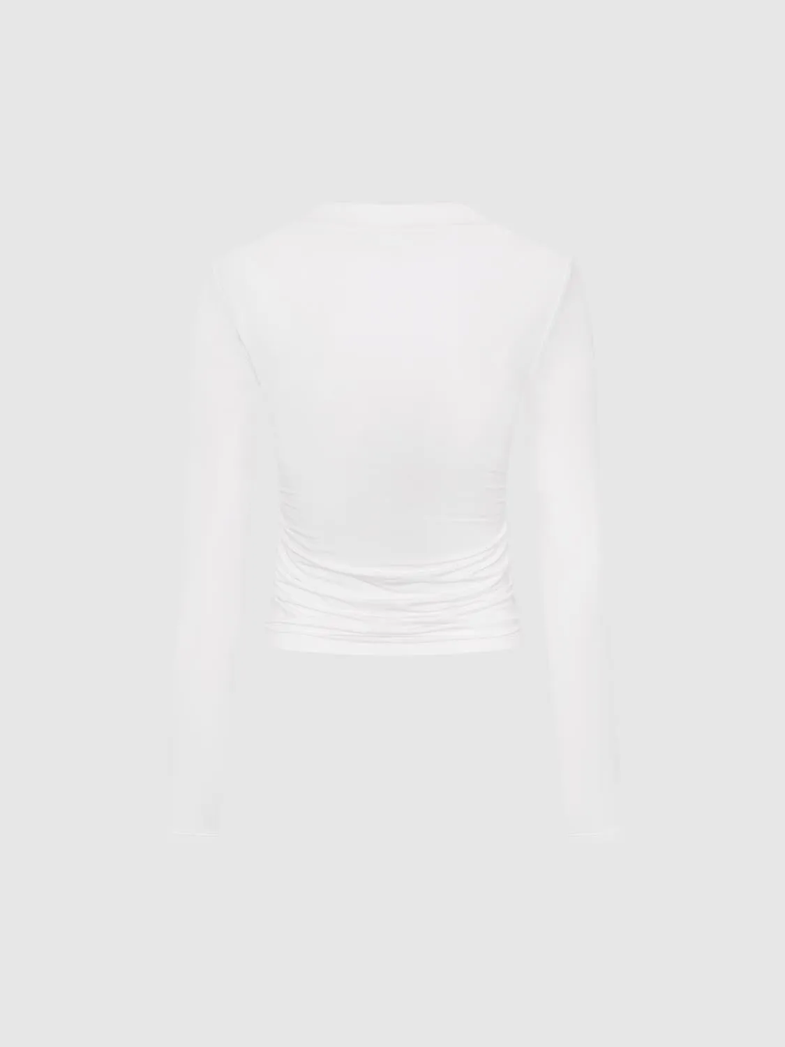 Skinny Ruched Long Sleeve T-Shirts sold by Urban Revivo product image thumbnail 2
