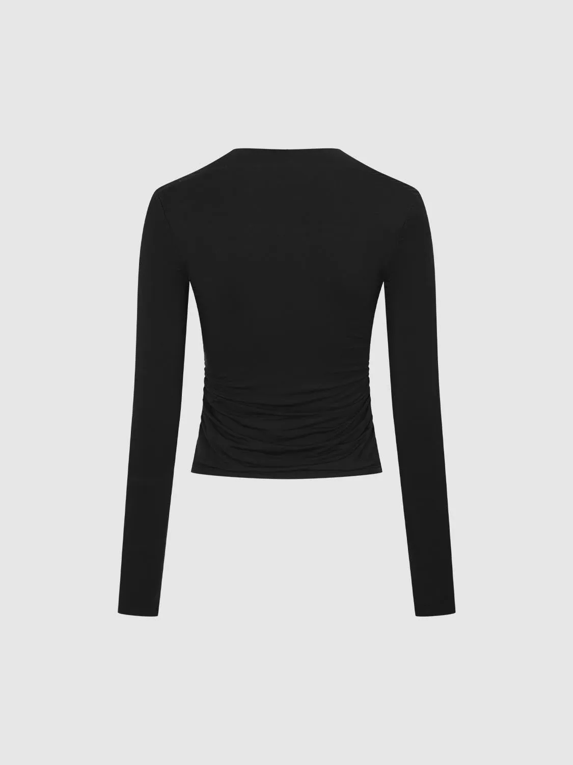Skinny Ruched Long Sleeve T-Shirts sold by Urban Revivo product image thumbnail 5
