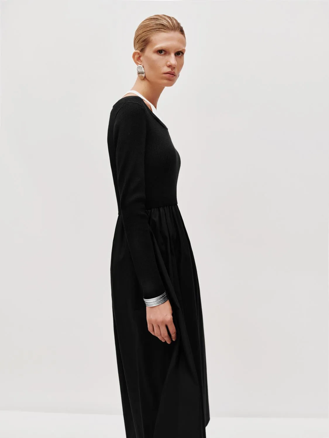 Long Sleeve Knitted Maxi Dresses sold by Urban Revivo product image thumbnail 2