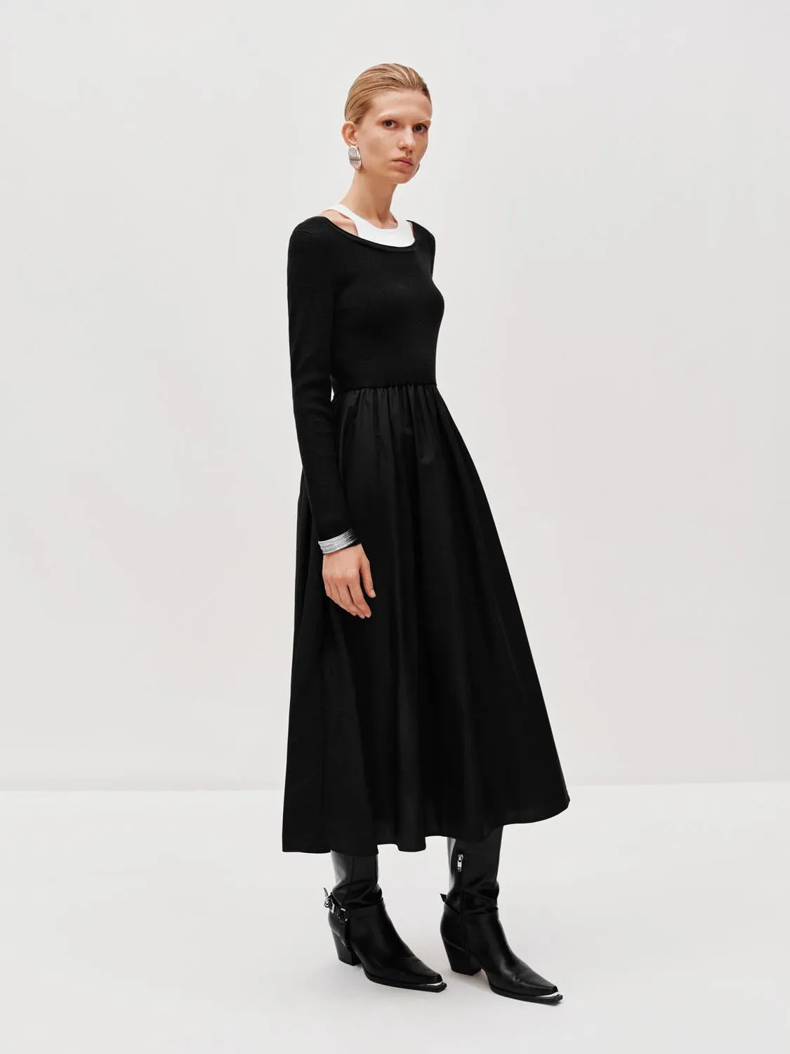 Long Sleeve Knitted Maxi Dresses sold by Urban Revivo product image thumbnail 5