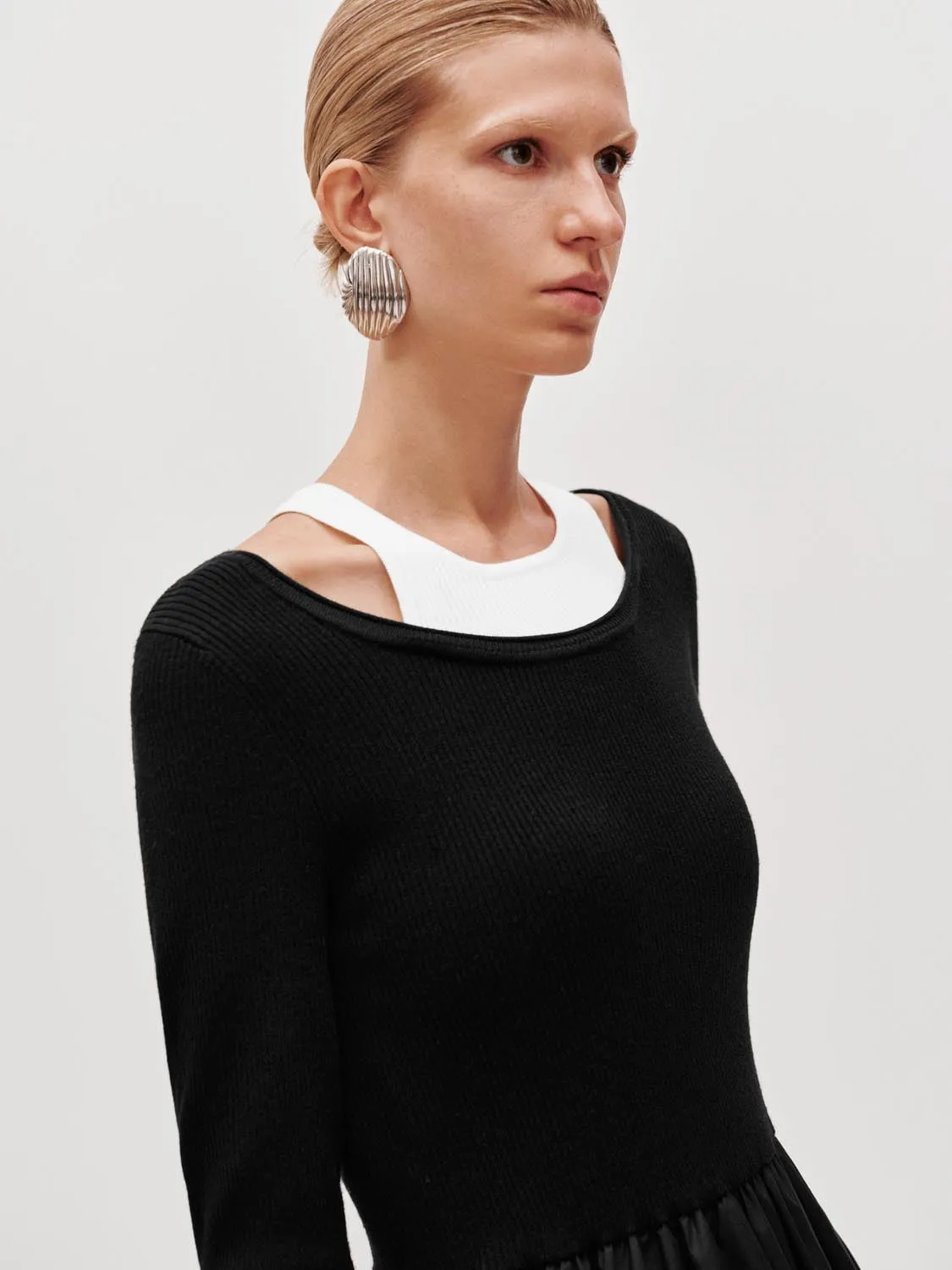 Long Sleeve Knitted Maxi Dresses sold by Urban Revivo product image thumbnail 3