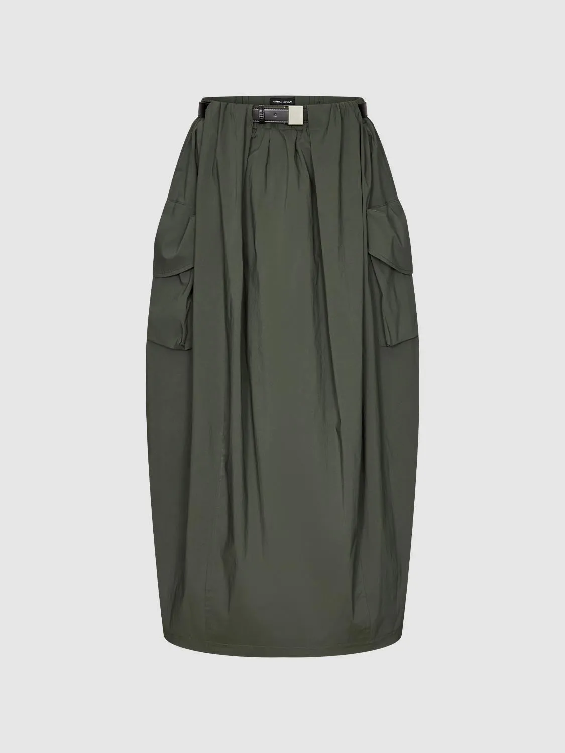 Belted Cargo Balloon Midi Skirts sold by Urban Revivo