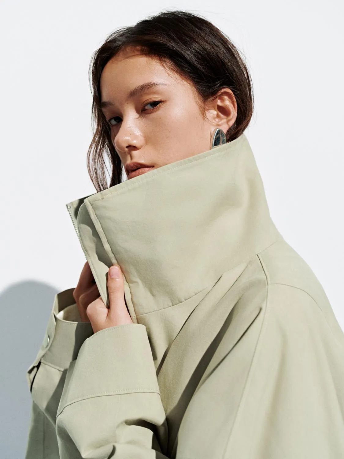 Funnel Neck Full Zip Jackets sold by Urban Revivo product image thumbnail 3