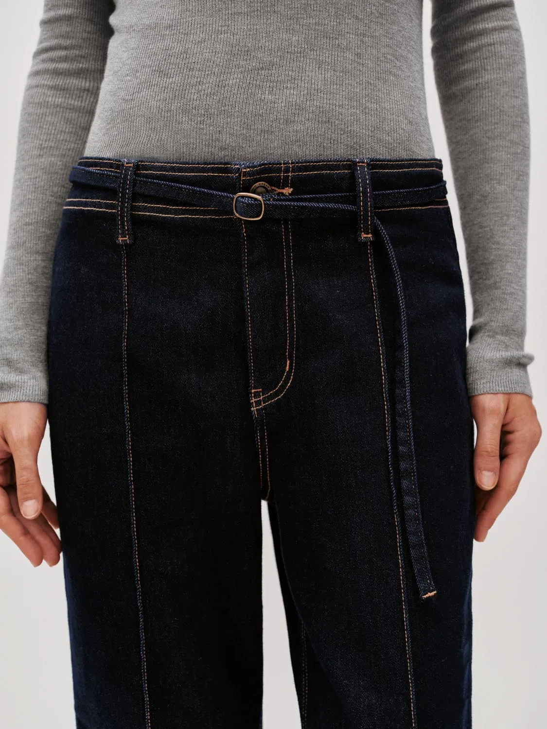 Seamed Belted Flare Jeans sold by Urban Revivo product image thumbnail 5