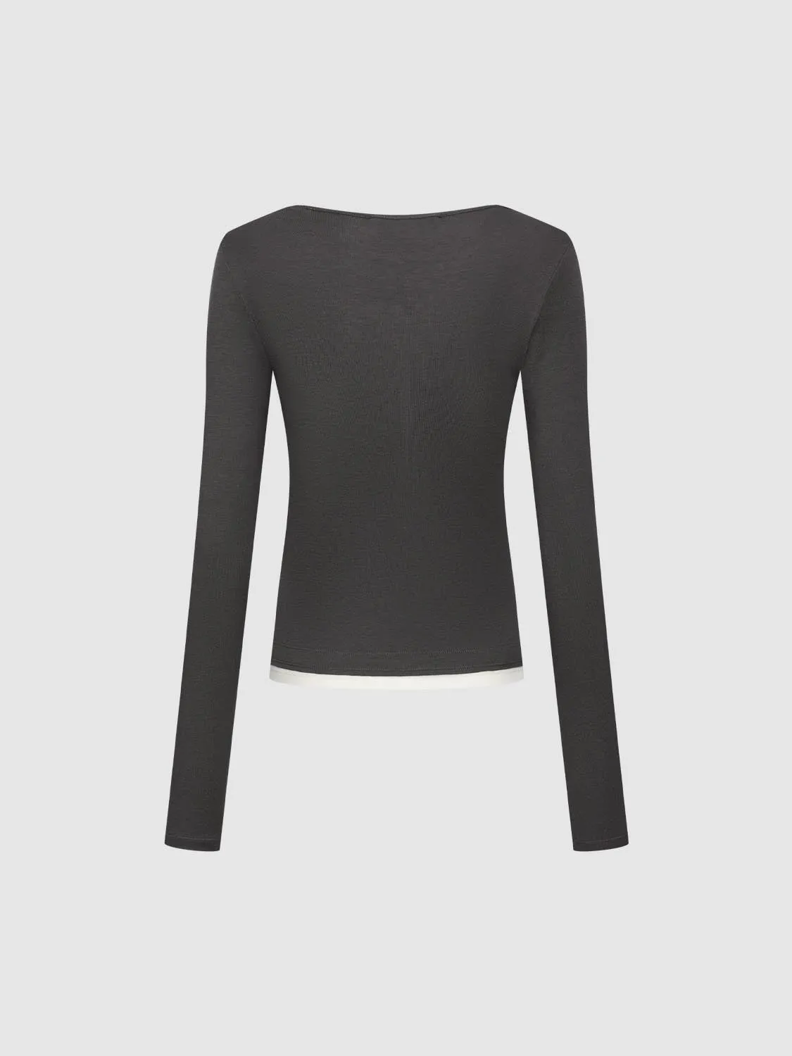 2 In 1 Henley Neck T-Shirts sold by Urban Revivo product image thumbnail 2