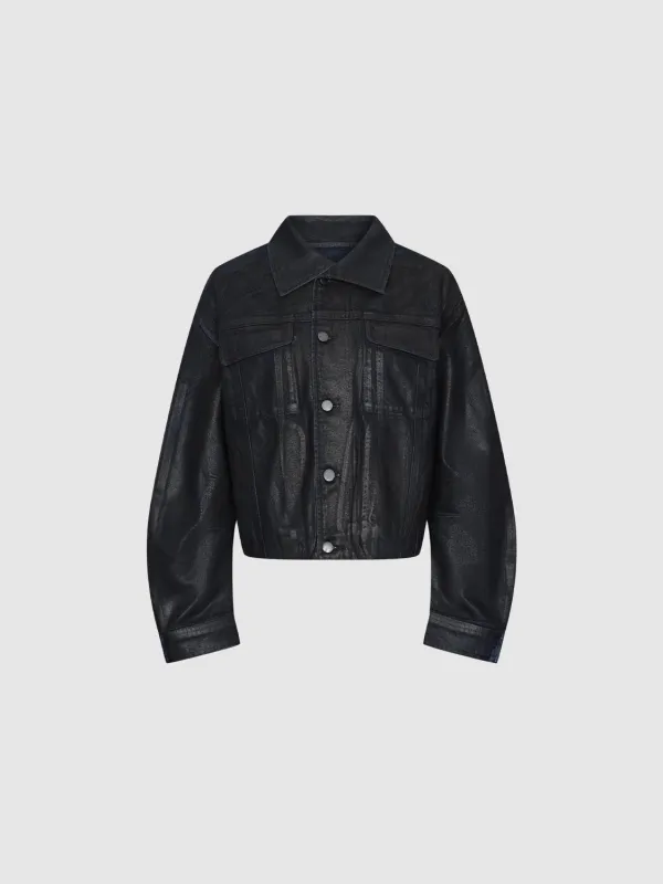 Balloon Sleeve Trucker Denim Jackets sold by Urban Revivo