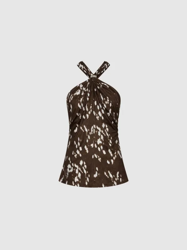 Cress Over Neck Bandeau Halter Top sold by Urban Revivo