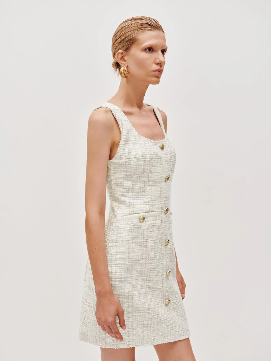 Sleeveless Button Detail Skinny Midi Dresses sold by Urban Revivo product image thumbnail 2