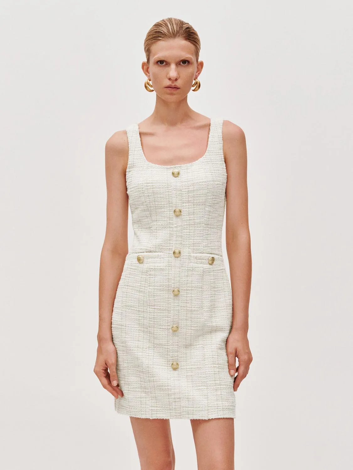 Sleeveless Button Detail Skinny Midi Dresses sold by Urban Revivo