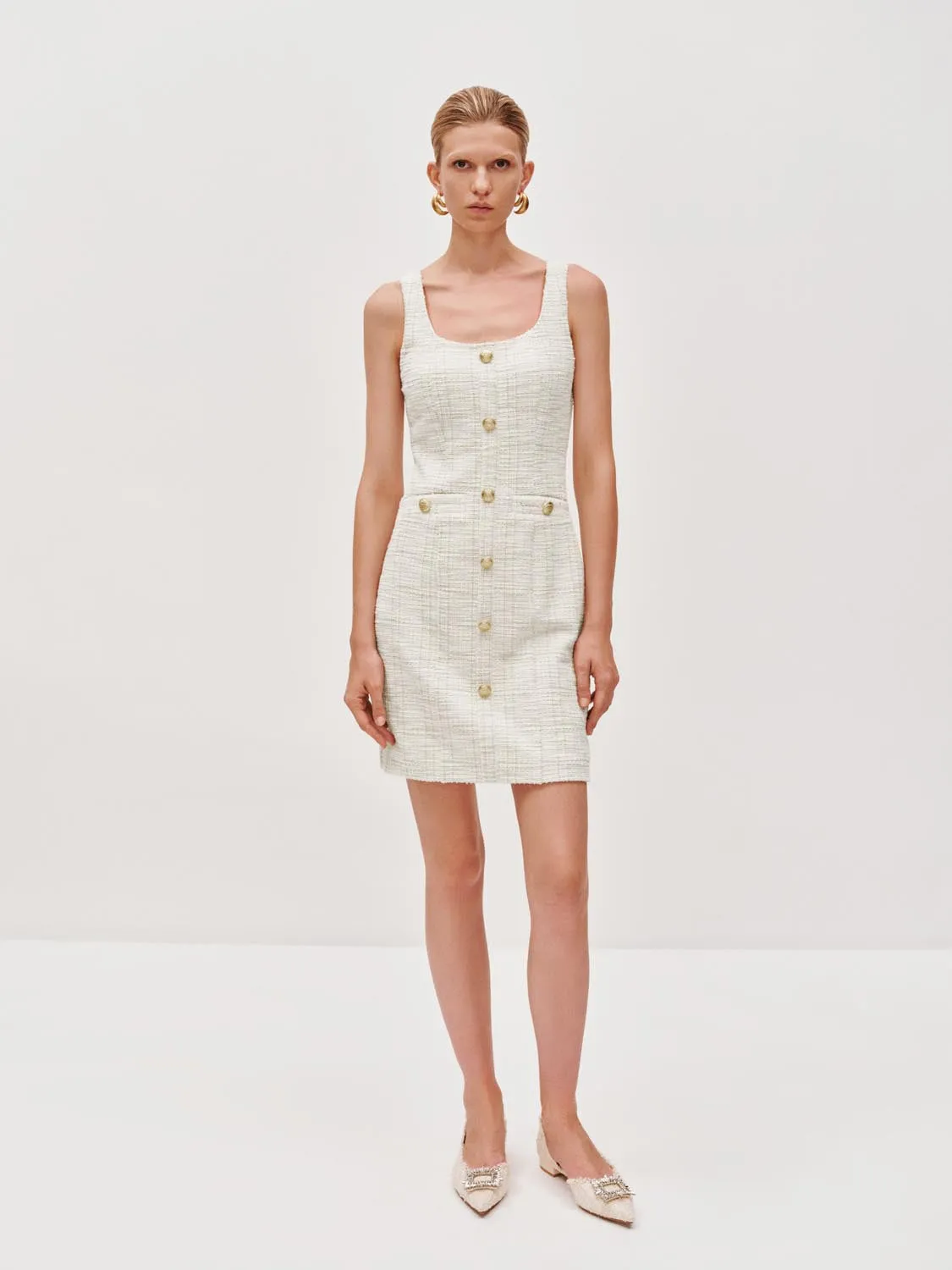 Sleeveless Button Detail Skinny Midi Dresses sold by Urban Revivo product image thumbnail 5