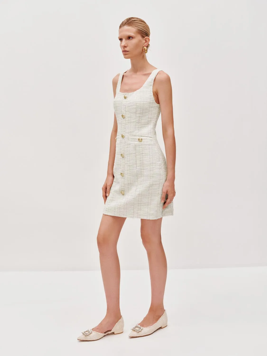 Sleeveless Button Detail Skinny Midi Dresses sold by Urban Revivo product image thumbnail 4