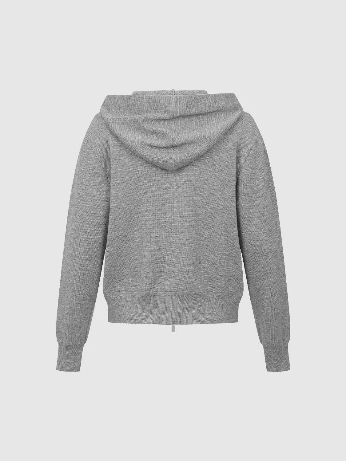 Hooded Zip Up Knitted Cardigans sold by Urban Revivo product image thumbnail 2