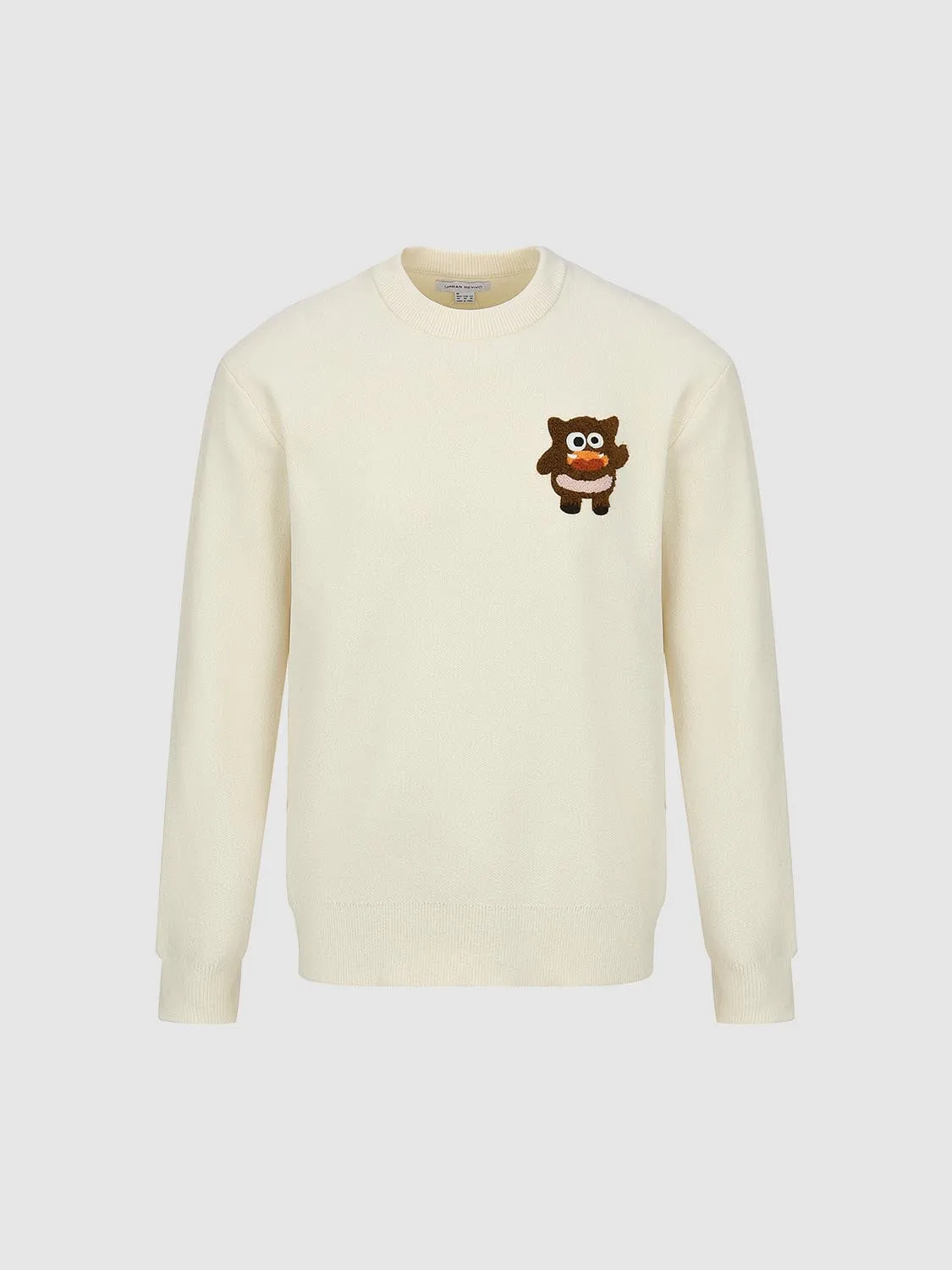 Graphic Long Sleeve Knitted T-Shirts sold by Urban Revivo