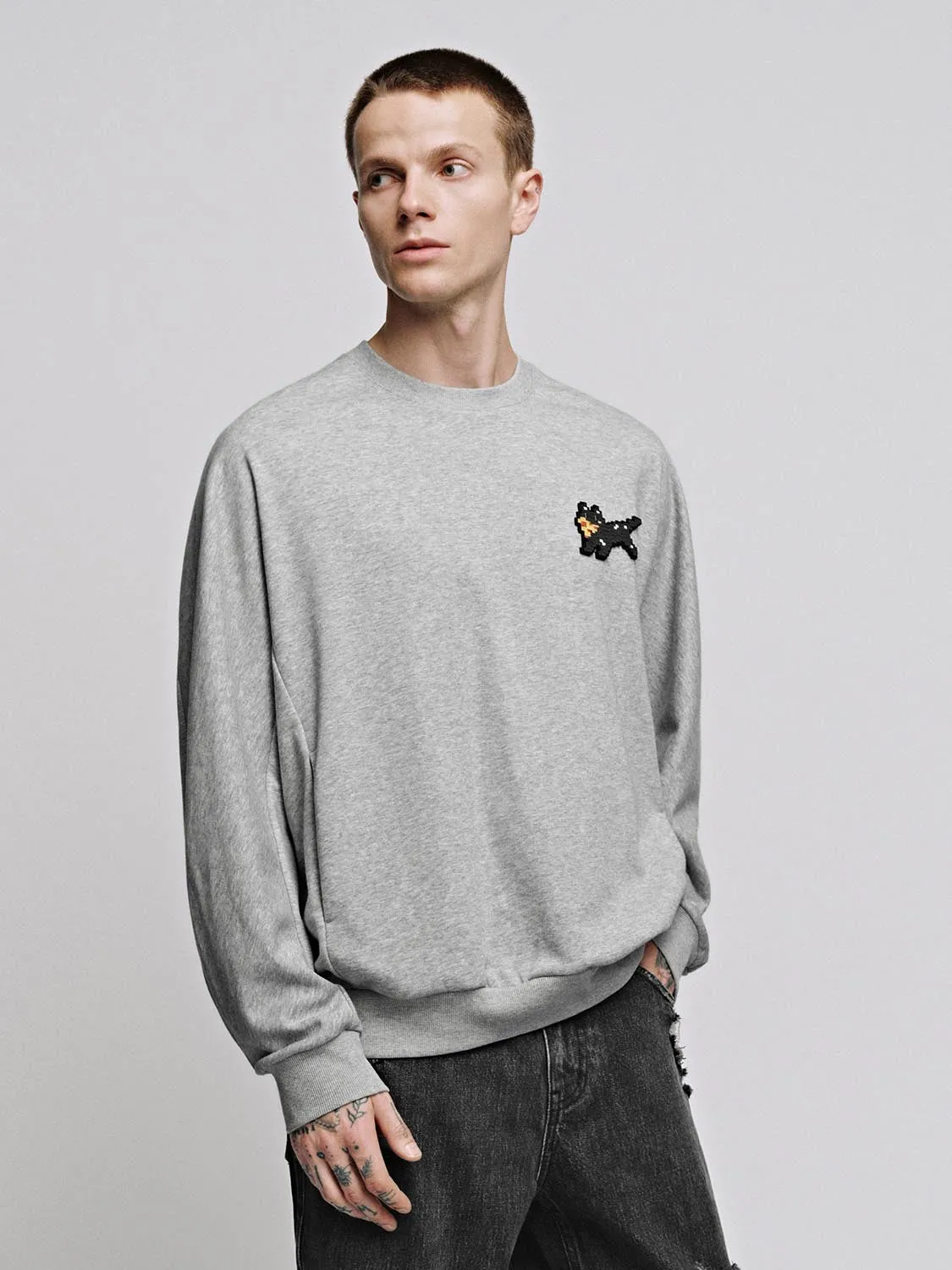 Graphic Contrast Sweatshirts sold by Urban Revivo