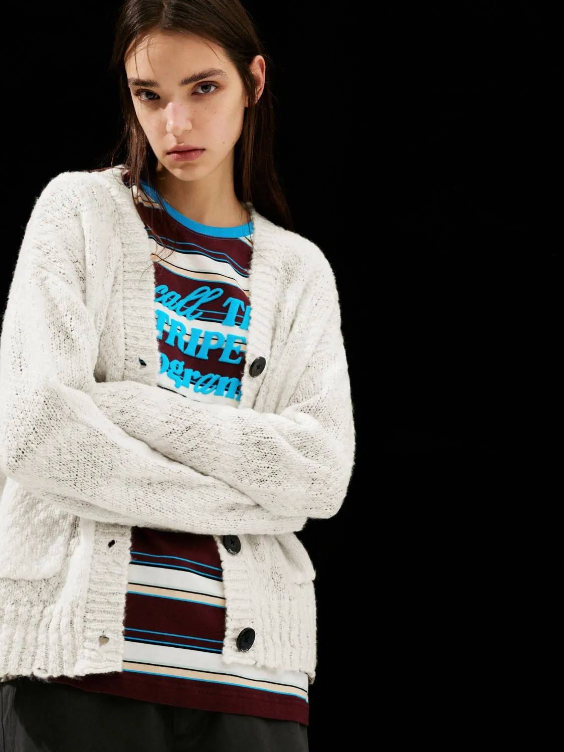 Loose Fit Knitted Cardigans sold by Urban Revivo product image thumbnail 2
