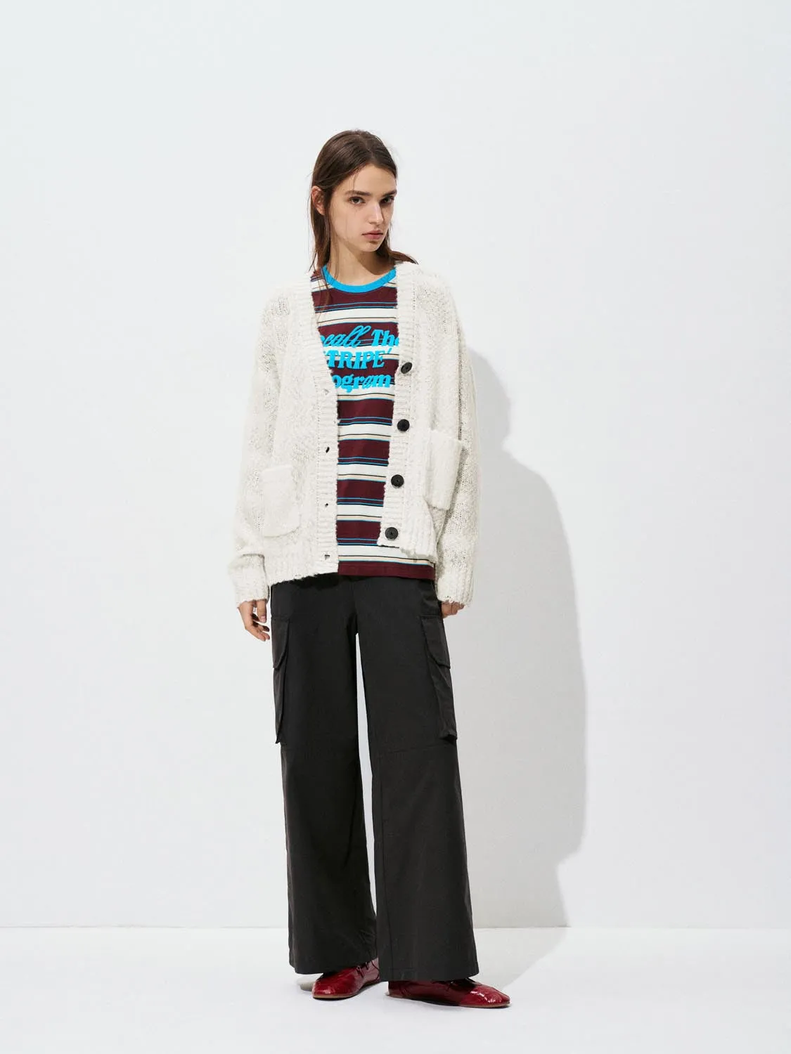 Loose Fit Knitted Cardigans sold by Urban Revivo product image thumbnail 4