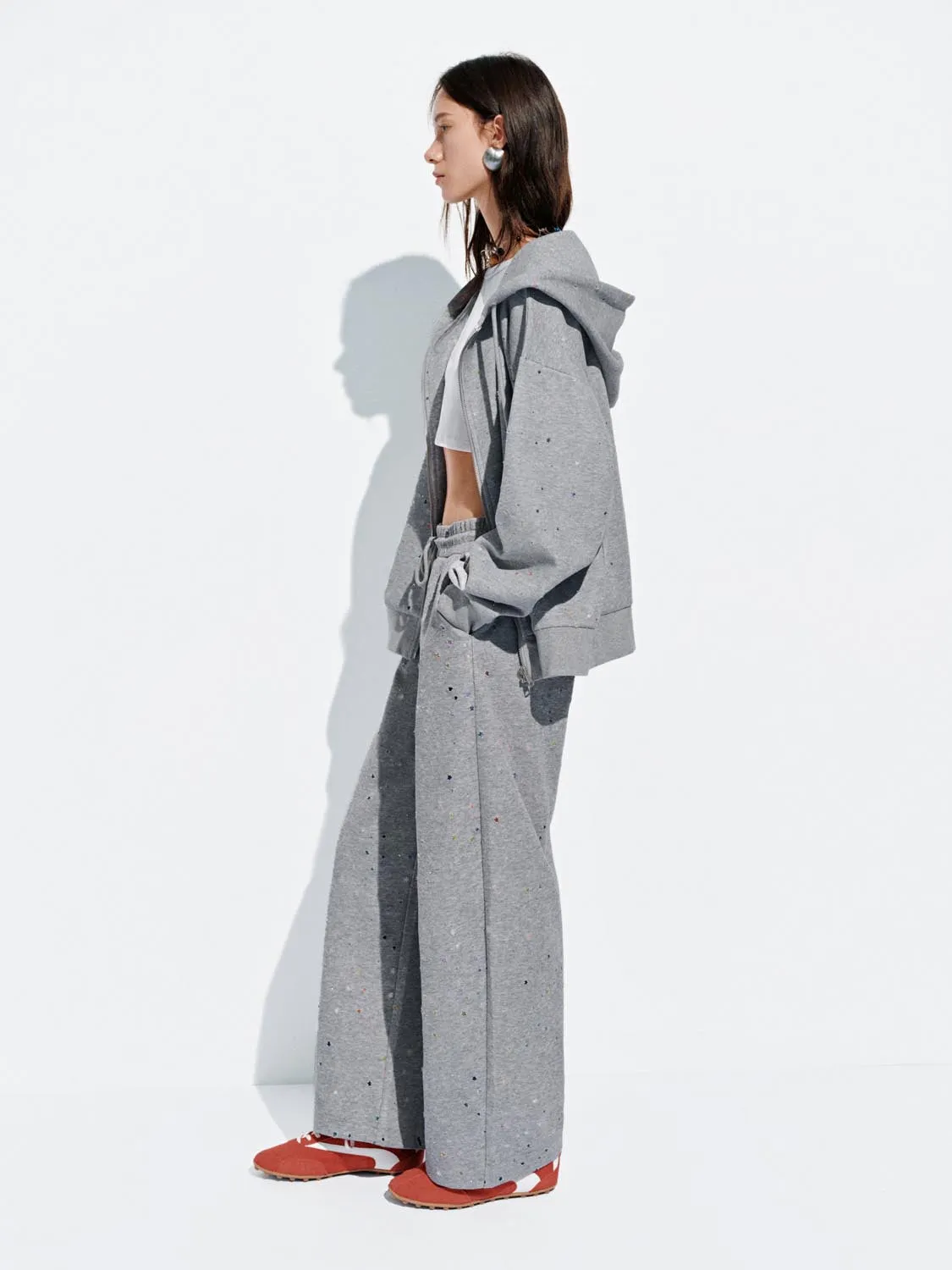 Dotted Oversize Hooded Jackets sold by Urban Revivo product image thumbnail 5