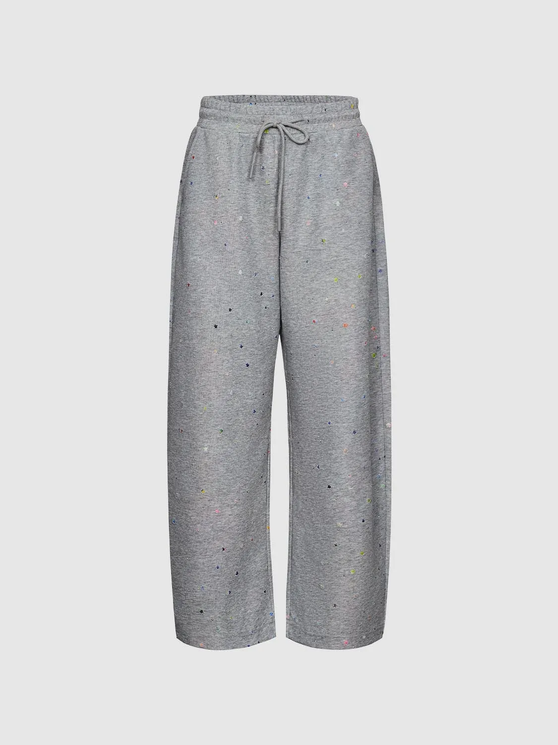 Dotted Pull On Wide Leg Pants sold by Urban Revivo