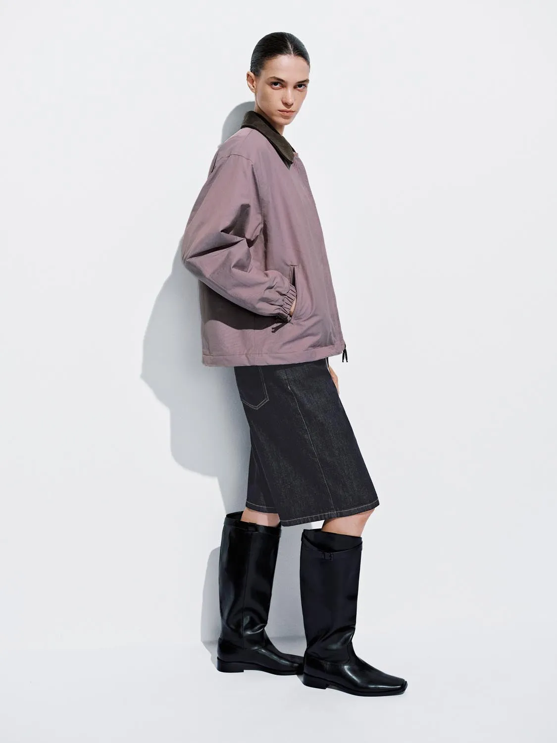 Collared Bomber Jackets sold by Urban Revivo product image thumbnail 5