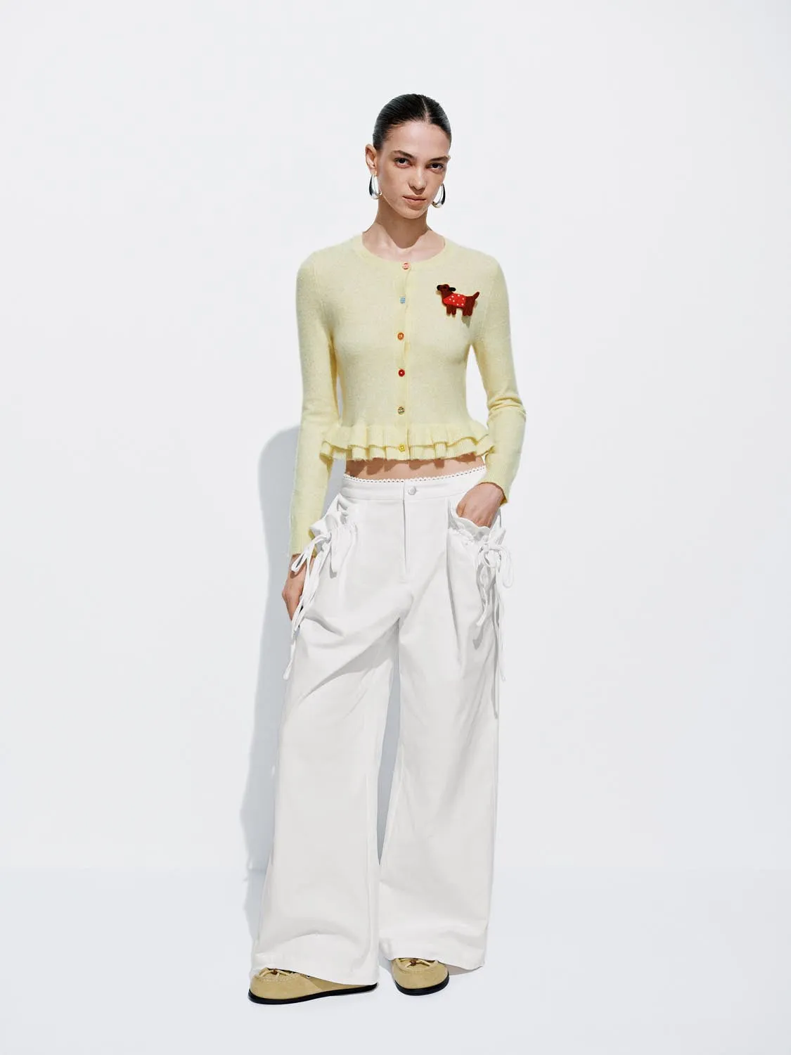 Ruffle Hem Knitted Cardigans sold by Urban Revivo product image thumbnail 4