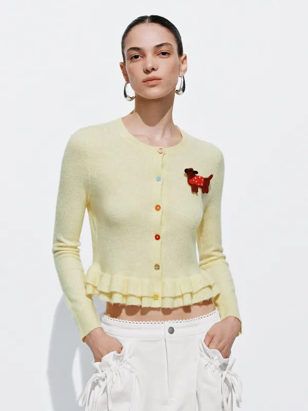 Ruffle Hem Knitted Cardigans sold by Urban Revivo