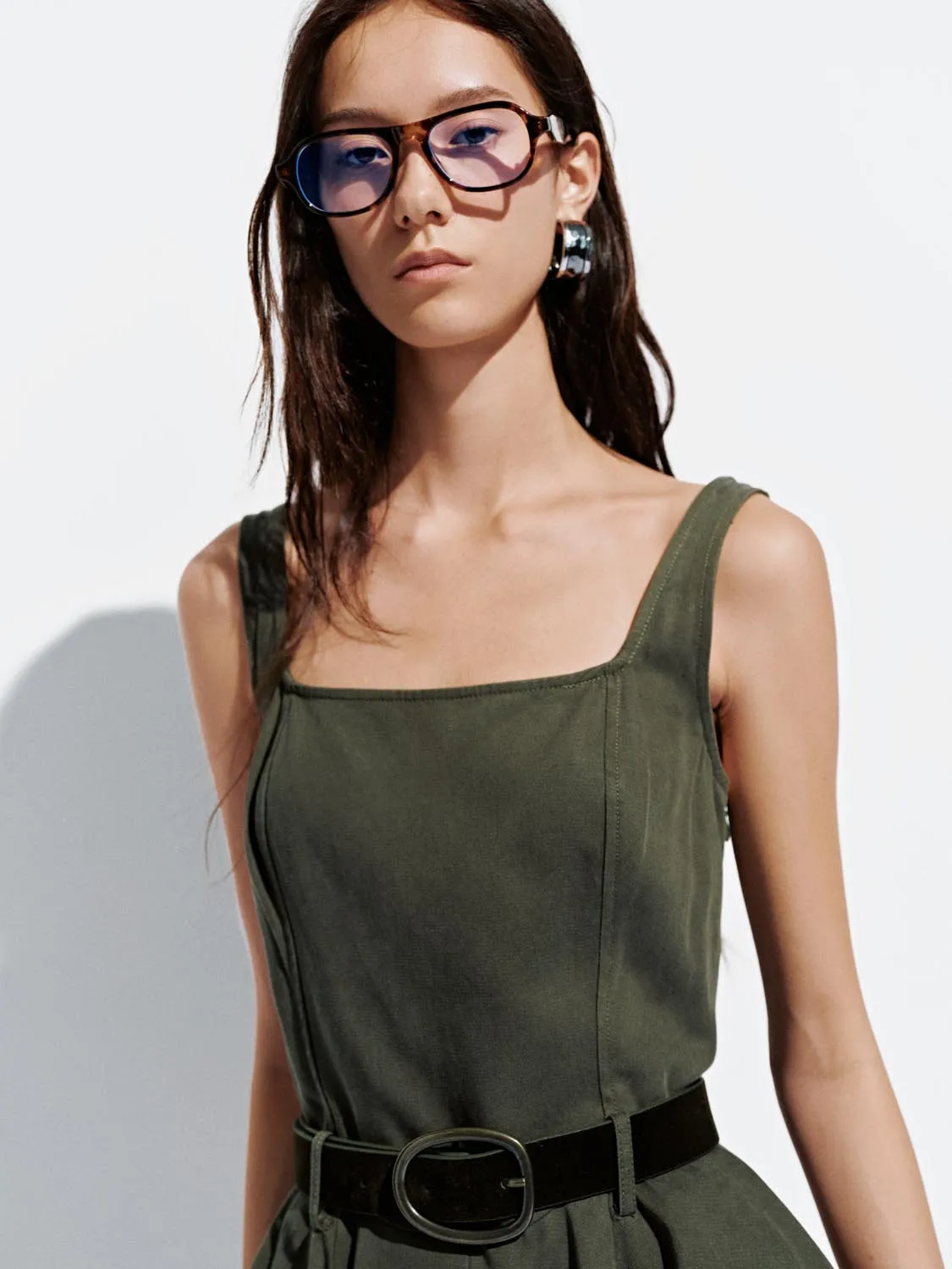 Strap Belted Midi Dresses sold by Urban Revivo product image thumbnail 3