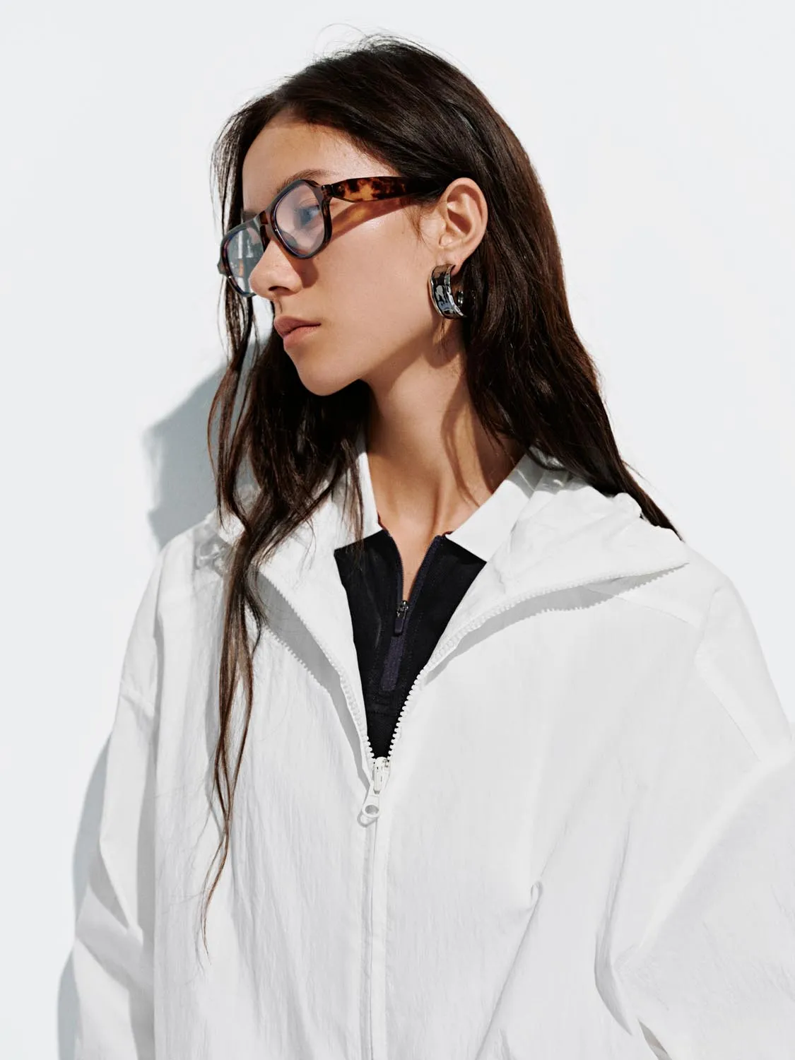Drawstring Full Zip Jackets sold by Urban Revivo product image thumbnail 3