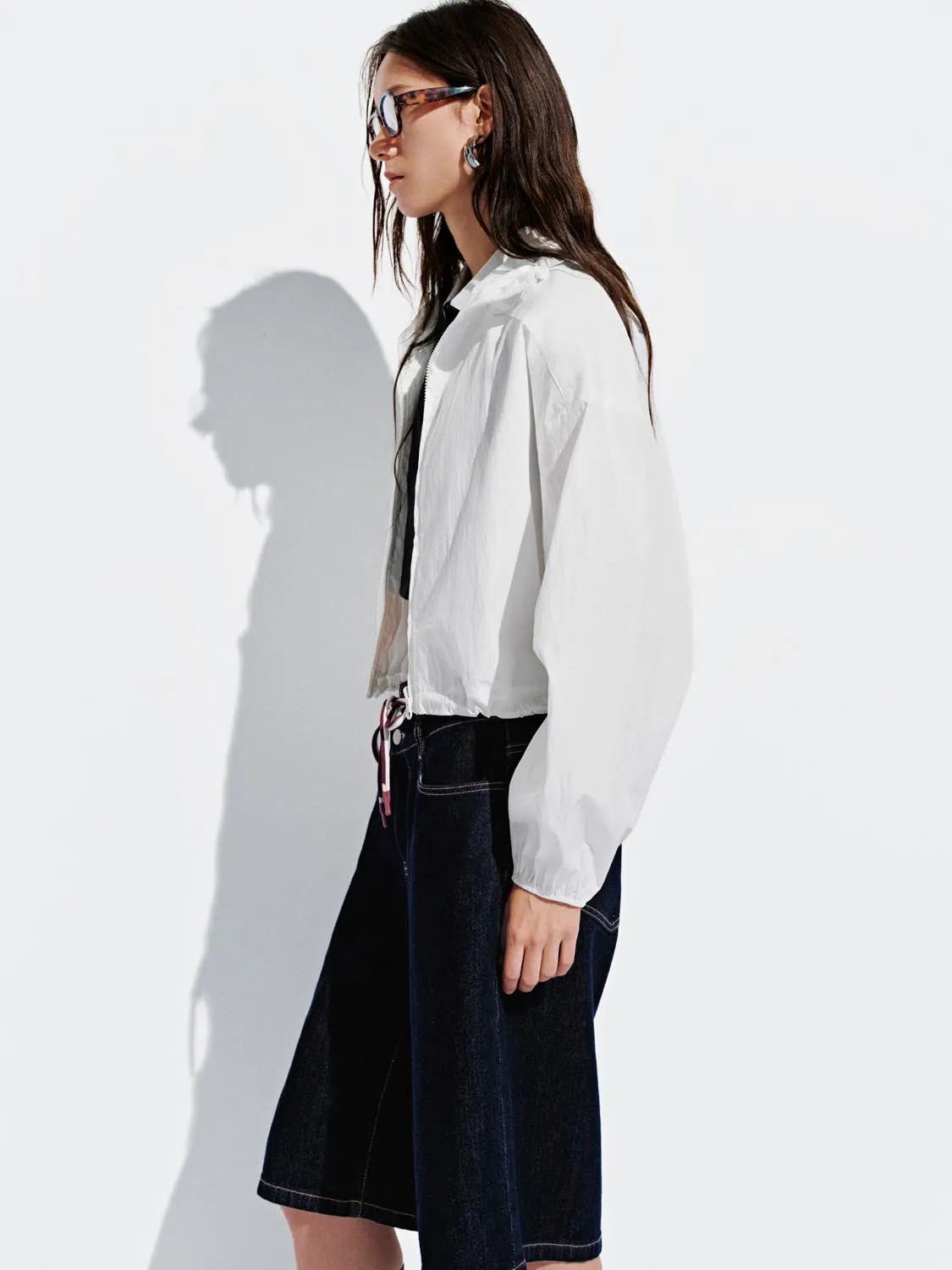 Drawstring Full Zip Jackets sold by Urban Revivo product image thumbnail 2