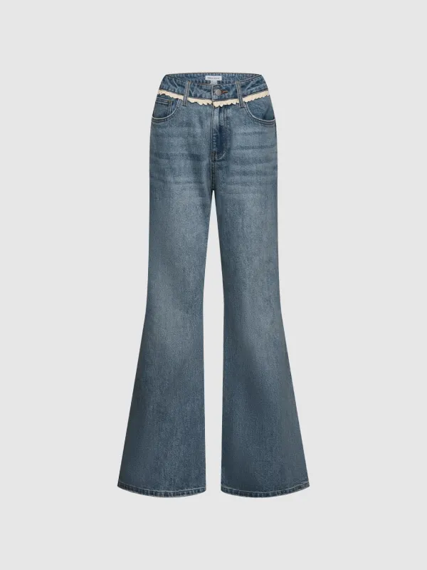 Flare Leg Jeans sold by Urban Revivo