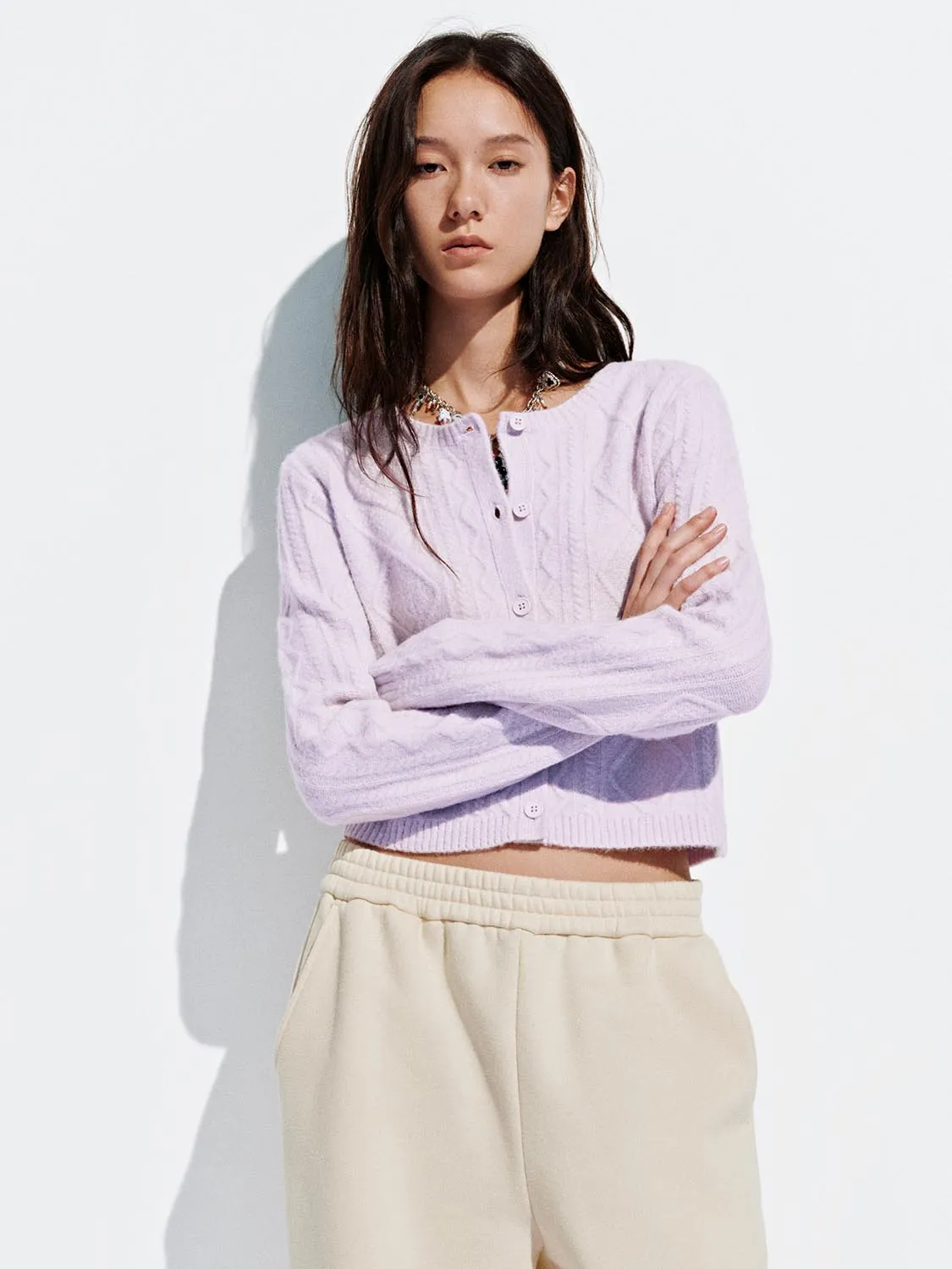 Cable Knitted Cardigans sold by Urban Revivo