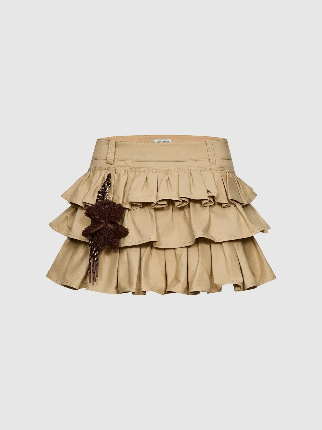 Tired Ruffle A-Line Mini Skirts sold by Urban Revivo