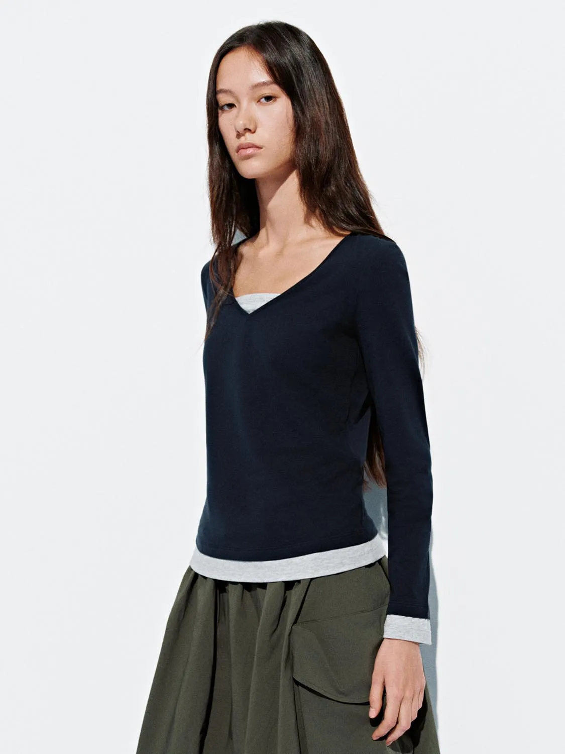 2 In 1 Long Sleeve T-Shirts sold by Urban Revivo