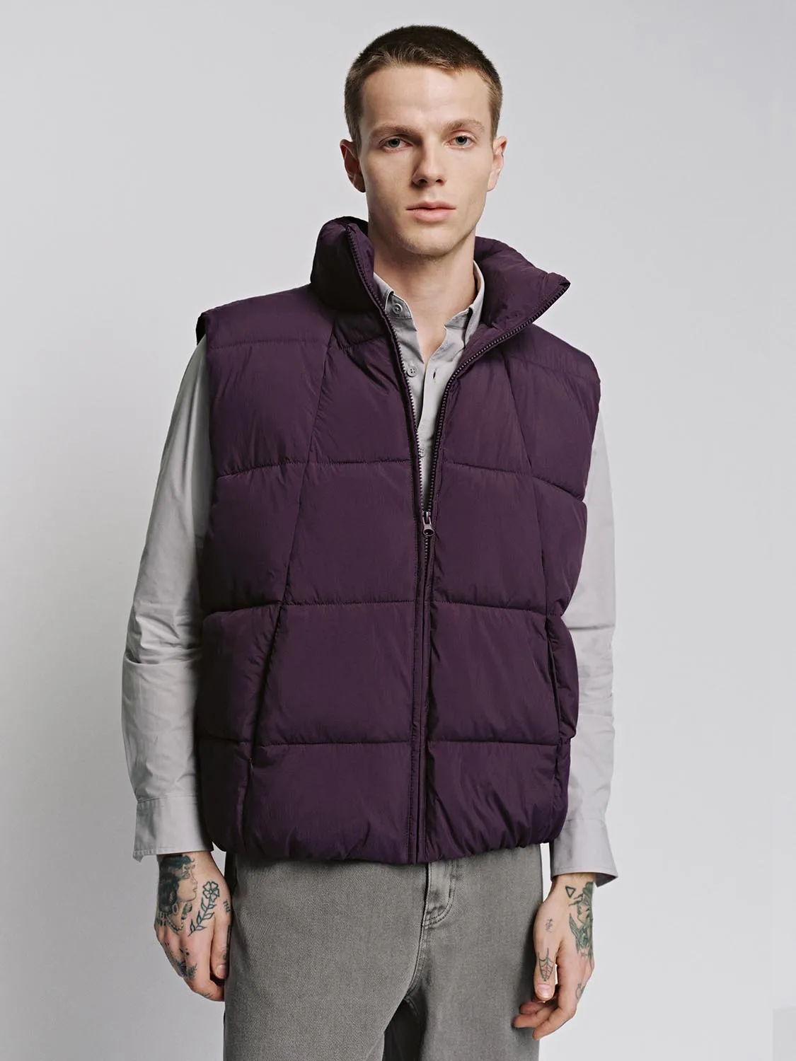 Full Zip Puffer Vest sold by Urban Revivo