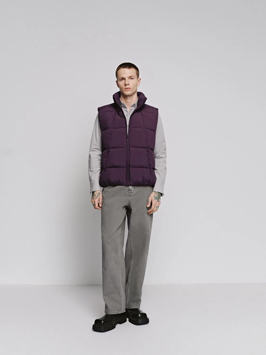 Full Zip Puffer Vest sold by Urban Revivo product image thumbnail 4