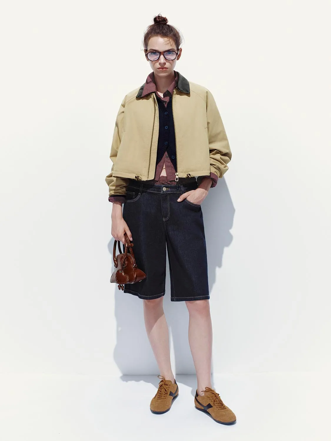 Drawstring Collared Bomber Jackets sold by Urban Revivo product image thumbnail 4