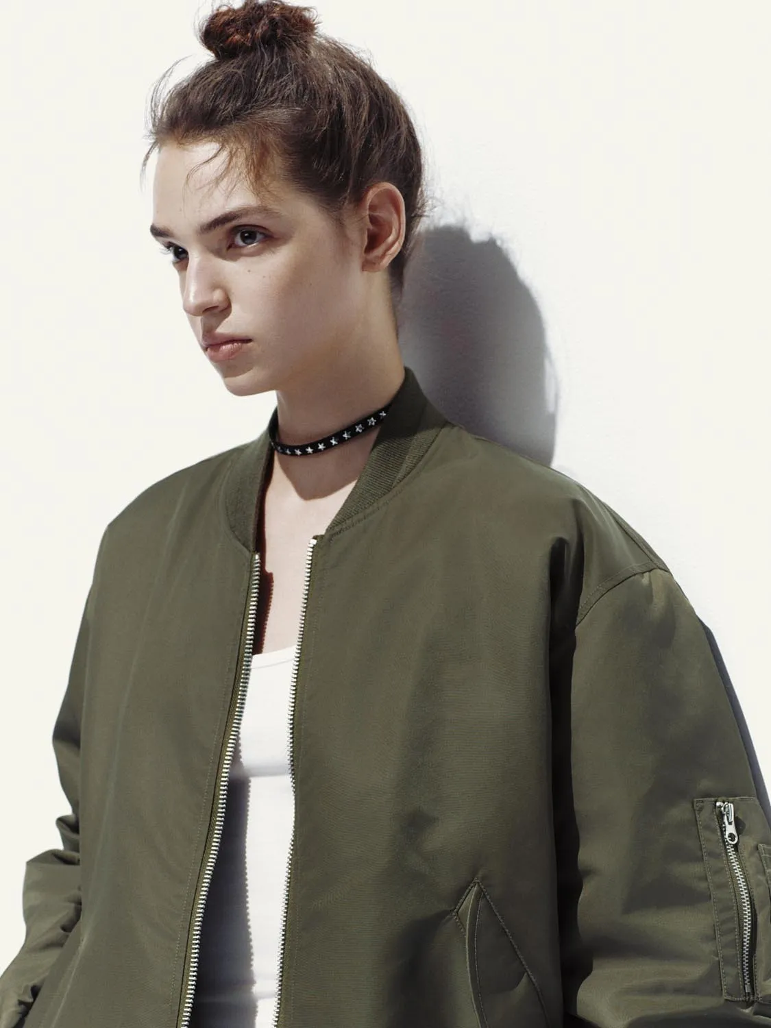 Full Zip Bomber Jackets sold by Urban Revivo product image thumbnail 3