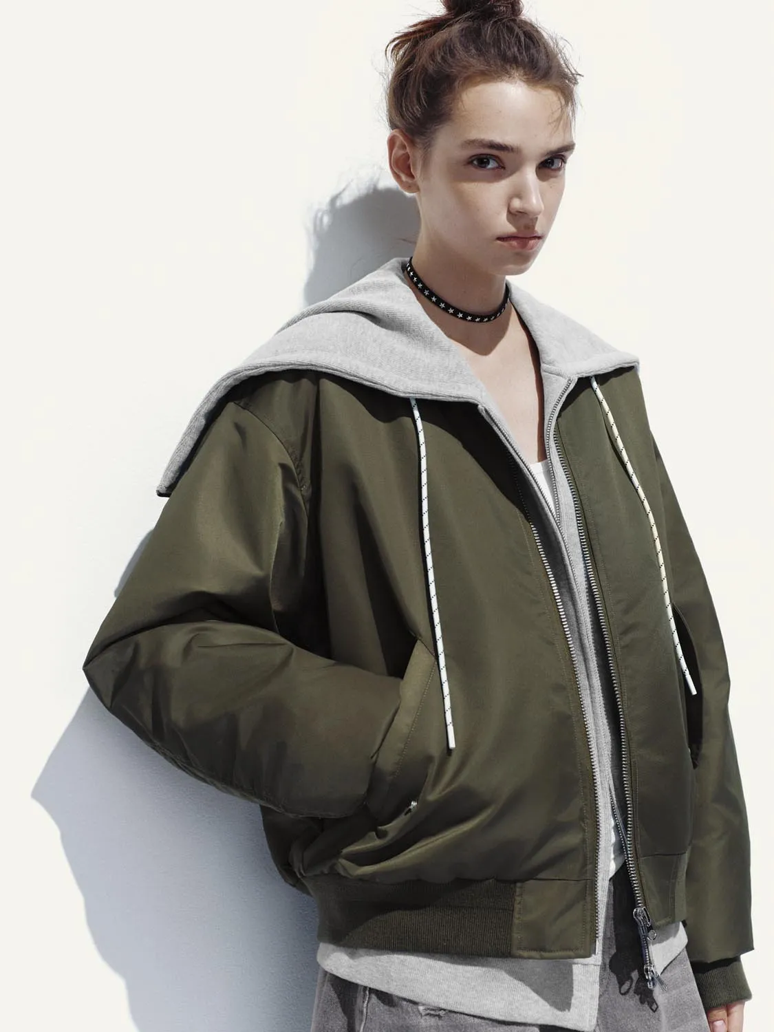 Full Zip Bomber Jackets sold by Urban Revivo product image thumbnail 2