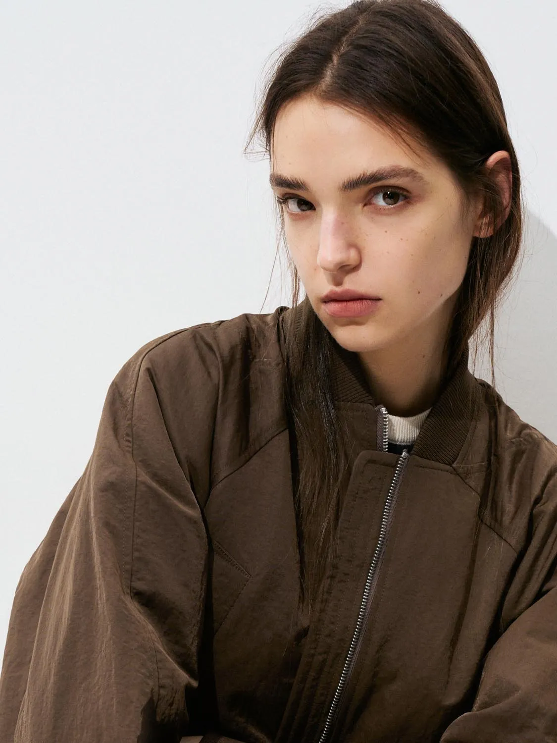 Bear Cropped Bomber Jackets sold by Urban Revivo product image thumbnail 3