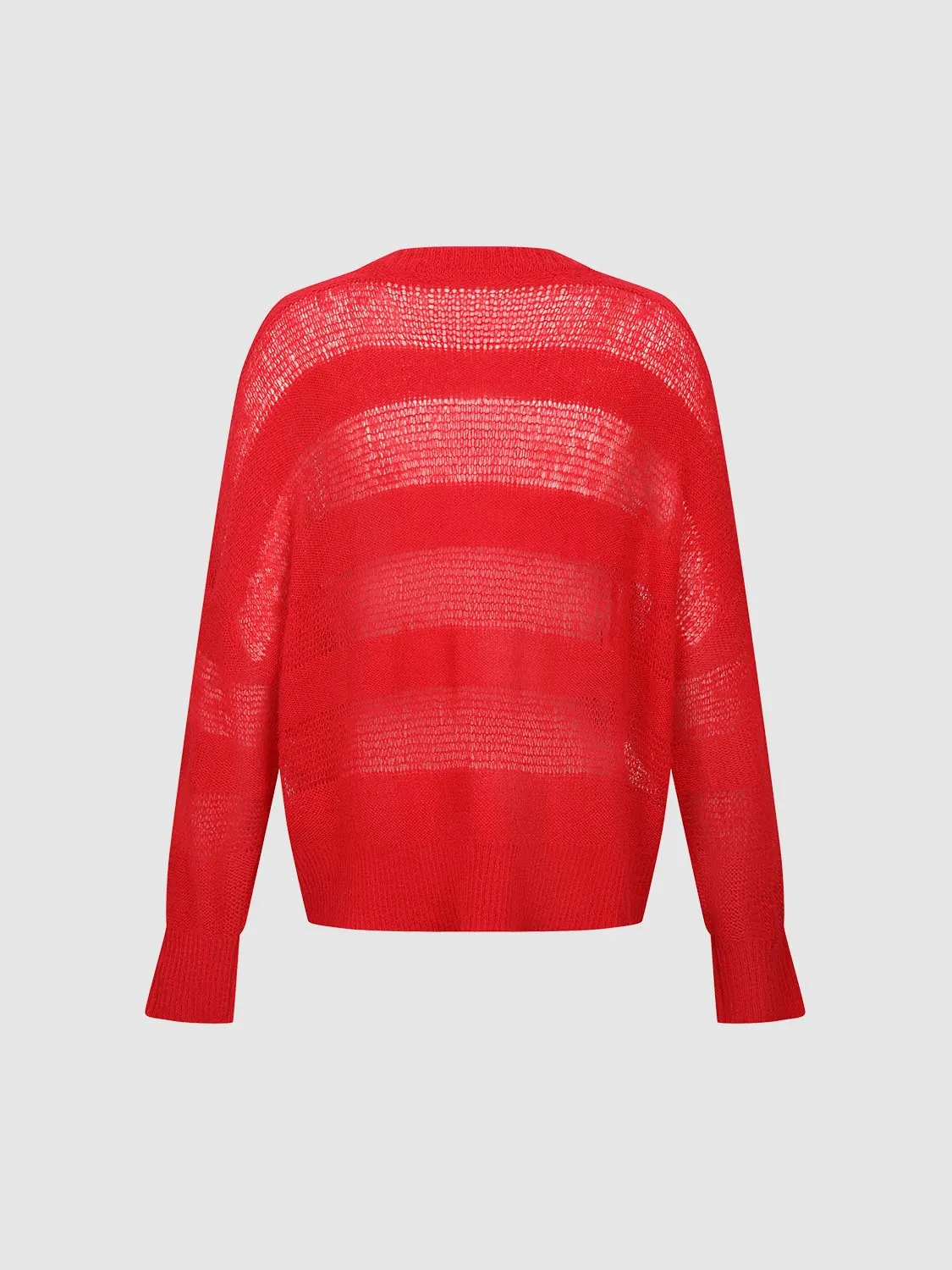 Striped Sheer Knitted T-Shirts sold by Urban Revivo product image thumbnail 2