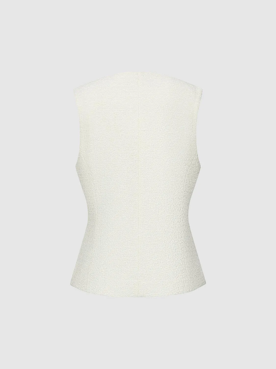 Tweed Button Up Vests sold by Urban Revivo product image thumbnail 2