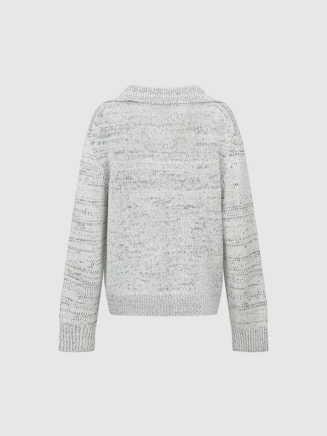 Long Sleeve Polo Knitted T-Shirts sold by Urban Revivo product image thumbnail 2