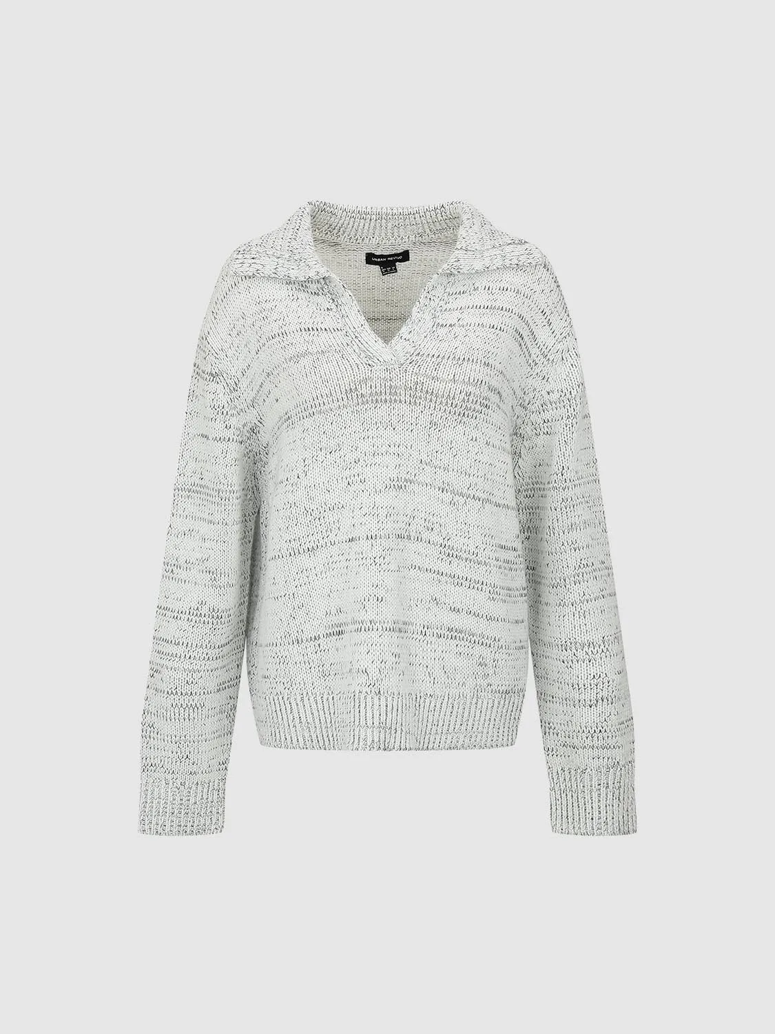 Long Sleeve Polo Knitted T-Shirts sold by Urban Revivo product image thumbnail 4