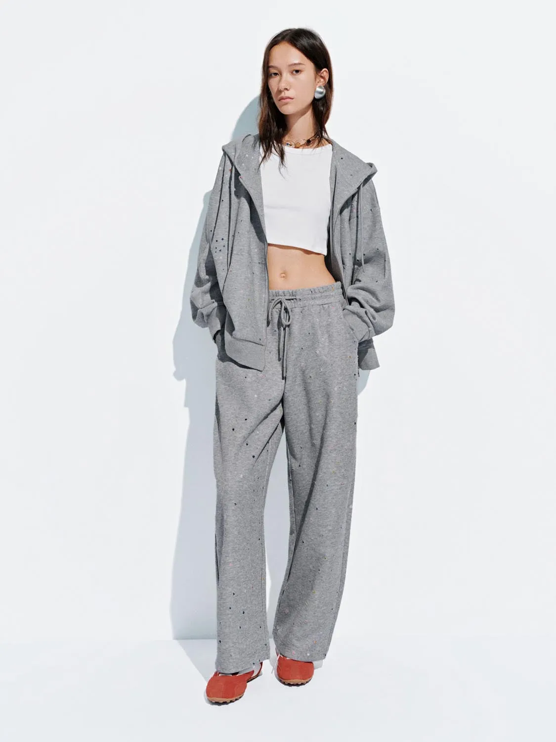 Star Pattern Oversize Hooded Jackets sold by Urban Revivo product image thumbnail 4