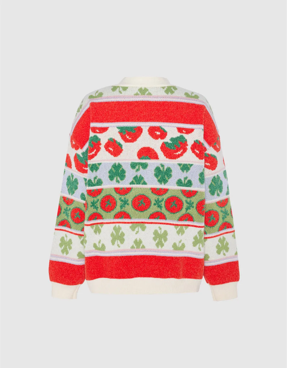 Contrast Color Knit Cardigan sold by Urban Revivo product image thumbnail 4