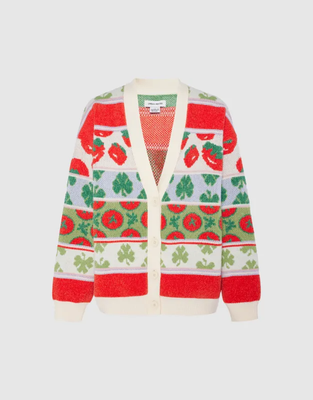 Contrast Color Knit Cardigan sold by Urban Revivo