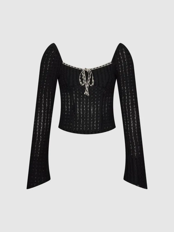 Square Neck Long Sleeve T-Shirts sold by Urban Revivo