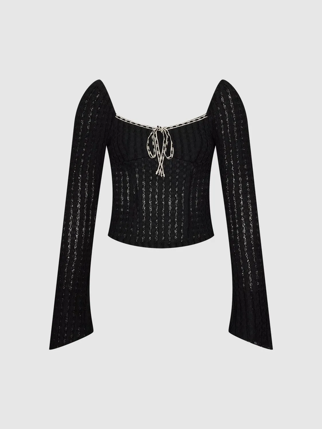 Square Neck Long Sleeve T-Shirts sold by Urban Revivo