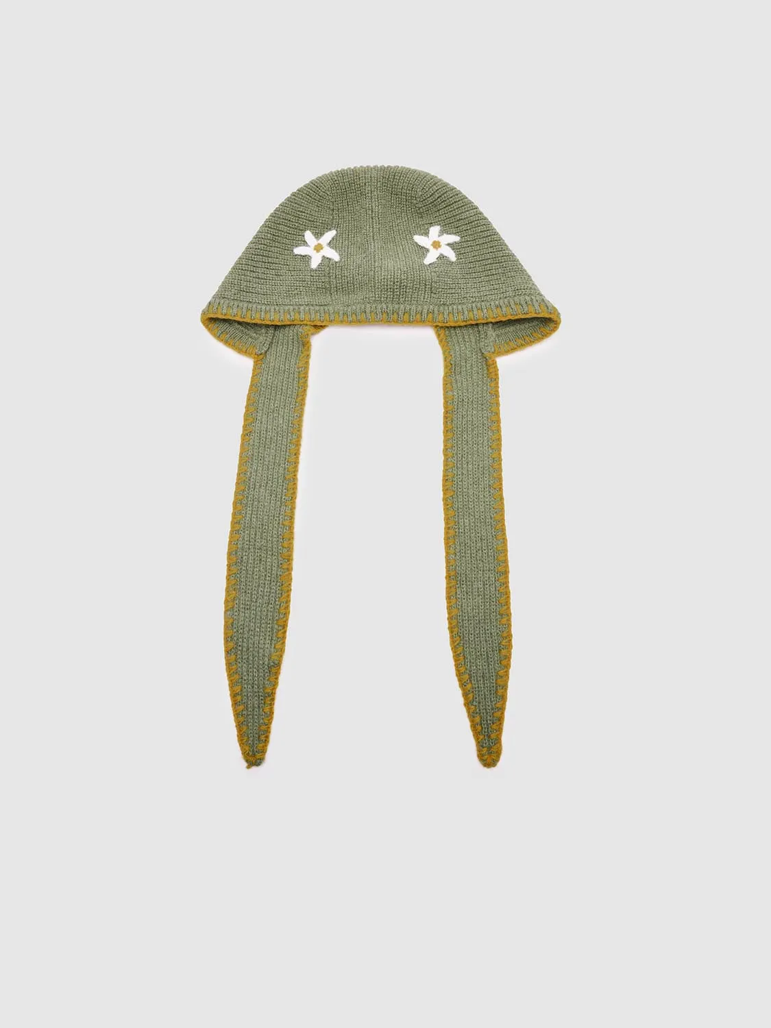 Tie Knitted Bonnet Hat sold by Urban Revivo