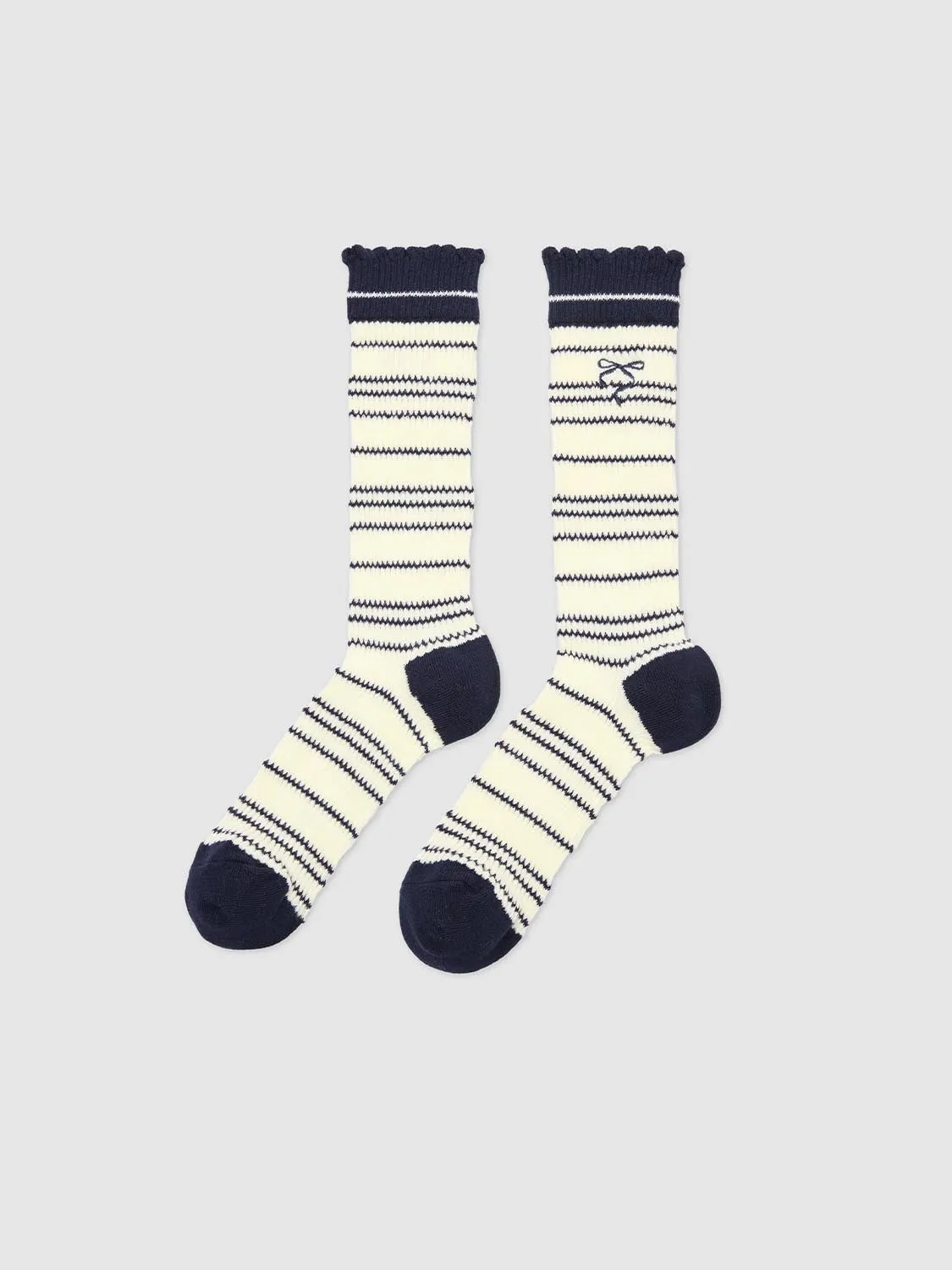 Contrast Ribbed Striped Socks sold by Urban Revivo