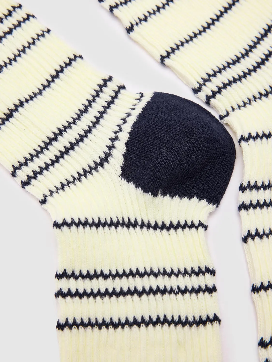 Contrast Ribbed Striped Socks sold by Urban Revivo product image thumbnail 4